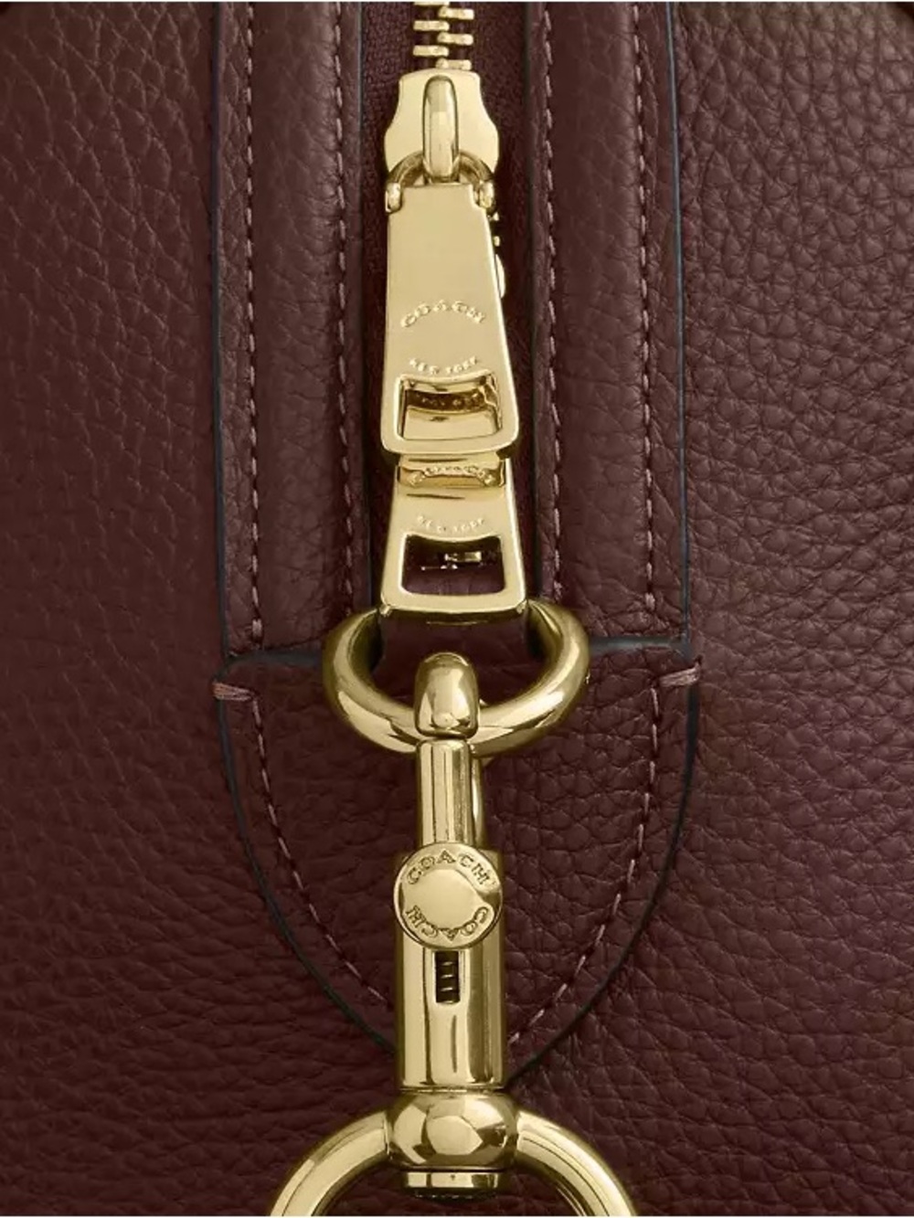 Coach Large Rowan Satchel Bag in Maple NWT - Picture 11 of 12